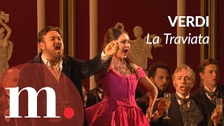 Aida Garifullina and Javier Camarena sing Libiamo ne lieti calici from Verdis La Traviata [upl. by Zehc405]