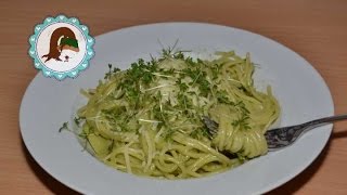 Pesto Nudeln Kresse Basilikum Pesto von Purzelcake [upl. by Beard805]