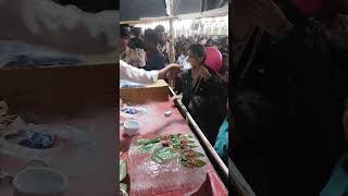 Narela mela Awesome Panwadi feeding betel leaves in Narela fair [upl. by Ardnuat]