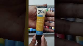 Mont Marte acrylic color Unboxing ✨ [upl. by Ayahs]