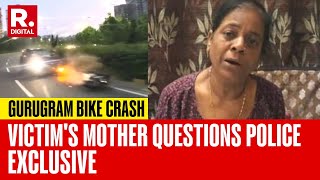 Gurugram Bike Accident On Camera Accused Gets Bail Victims Mother Questions Haryana Police [upl. by Yatnoed926]