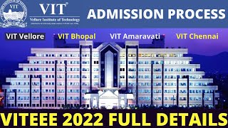 VIT University BTech Admission Process 2022  VITEEE 2022 Full Details  Eligibility Exam Pattern [upl. by Araem]