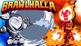 FIRE 🔥  ICE Legends ❄️ ULTIMATE TEAM 2v2 in Brawlhalla [upl. by Jerrilyn]