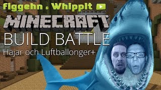 Minecraft Minigames  Build Battle på Hypixel  Hajar och luftballonger [upl. by Fulbert]