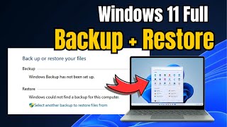 How to FULL BACKUP Windows 11 OS and Restore Windows 11 Backup Step by Step 2024 [upl. by Aitekram77]