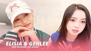 ELISIA AND GEHLE WEVERSE UNIS WEVERSE 090624 ENG SUB [upl. by Woolson]