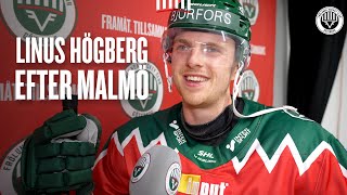 Linus Högberg efter segern mot Malmö [upl. by Akemihs]