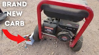 Howto do a full service on a Troy Bilt 3550 generator plus carb and petcock replacement [upl. by Winnah]