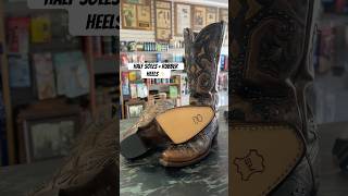 Half soles amp rubber heels👢 Americascobblercom✨ satisfying boots foam asmr [upl. by Inanuah]