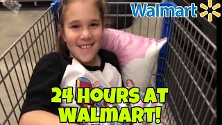 24 Hours In Walmart 24 Hours Overnight In Walmart With My Mom [upl. by Eitsud314]