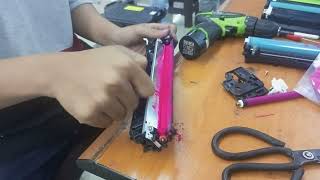 Tutorial Reffil Cartridge Printer HP LaserJet CP1215 1515n 1525n amp CP2025  Langsung bisa [upl. by Adlesirhc815]