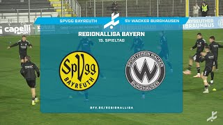 Glückliches Tor entscheidet Topspiel zwischen Bayreuth und Burghausen [upl. by Ahsilat]