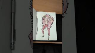 How to draw Doflamingo by jollyarts youtubeshorts drawing art shorts shortsfeed viralvideo [upl. by Asira]