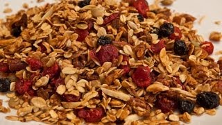 Homemade Granola Recipe  Laura Vitale  Laura in the Kitchen Episode 363 [upl. by Alyad82]