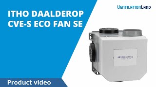 ITHO Daalderop CVE S eco fan SE  Product video  Ventilationlandcouk [upl. by Sherrie]