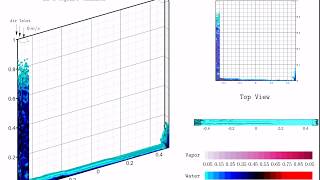 Numerical Simulation of Water Free Fall amp Evaporation of Trapped Water  OpenFOAM® v1812 [upl. by Enasus]