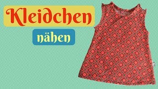 Baby Kleid Kleidchen nähen mit KOSENLOSEM Schnittmuster und Nähanleitung für Anfänger [upl. by Sirej150]