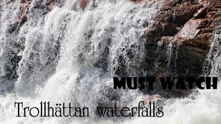 Trollhättan waterfalls in Sweden [upl. by Marieann]