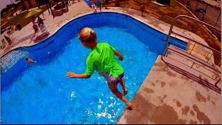 Platform Diving and Rock Wall Climbing at Jack Carter Pool [upl. by Yht]