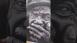 Charcoal portrait drawing charcoaldrawing potrait [upl. by Ladnyc]