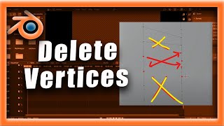 Blender Tutorial How To Delete Vertices In Blender Fast [upl. by Semmes]