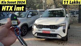 Kia Sonet HTK Plus IMT Variant 2024  Detailed Review amp New On Road Price  Kia Sonet imt 2024 [upl. by Elokin]