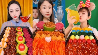 Chinese mukbang eating soo fast can you do that 😯🔥 ماكبونغ صيني أكل كميات كبيره بسرعه 中国穆克邦吃太快了吗？ [upl. by Jeffers]