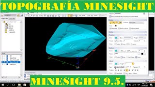 MINESIGHT TOPOGRAFÍA 95 CREAR SUPERFICIETOPOGRAFÍA 2019 [upl. by Asamot]