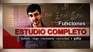 ESTUDIO de Funciones Dominio Crecimiento Concavidad y Gráfica  El Traductor [upl. by Javier]