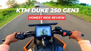 Duke 250 gen3 pura kala Sach😮Ride Review [upl. by Einaeg]