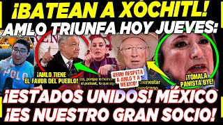 AMLO ¡EEUU BATEA A XÓCHITL KEN SALAZAR LO ANUNCIA AHORA CLAUDIA SHEINBAUM HOY [upl. by Shoifet]