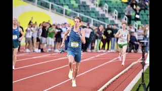 Duck Track Club Runs Sub1600 4xMile Relay at 2022 Oregon Relays [upl. by Sidalg]