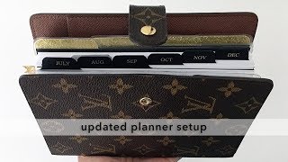 Updated Setup in my Louis Vuitton Agenda MM [upl. by Nirraj]