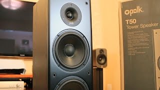 Polk Audio T50 Tower Speakers Sound Demo Rock [upl. by Jarrad]