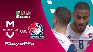 Modena vs Piacenza  Highlights  SuperLega  Matchday Playoffs [upl. by Aicia]