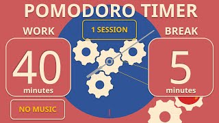 40  5 Pomodoro Timer  1 session  Deep focus  Study for dreams  Study timer [upl. by Korff290]