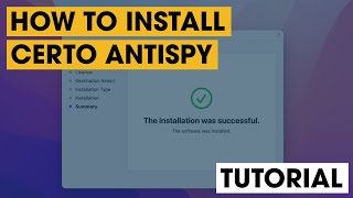 How to install Certo AntiSpy [upl. by Romilda584]