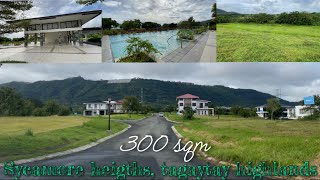 V27923 Tagaytay highlands sycamore heights 300 sqm lot only with over looking view  tagaytay [upl. by Niledam]