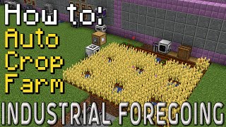 How to Industrial Foregoing  Crop Farming Minecraft 1201 [upl. by Eenahc]