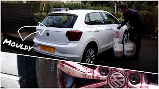 Dirty VW Polo Deep Exterior Clean  Satisfying Foam Wash [upl. by Sadira373]