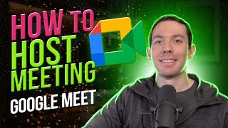 How to HOST a meeting on Google Meet [upl. by Gerhardine733]