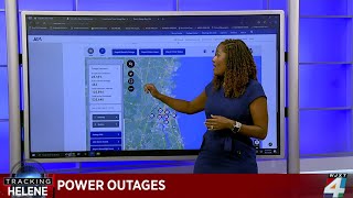 6 AM UPDATE Tracking power outages around Florida caused by Helene [upl. by Nade769]