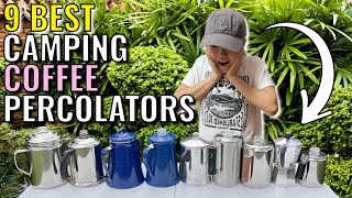 The 9 Best Camping Coffee Percolators  Stanley GSI Outdoors Coleman  More [upl. by Jedidiah]