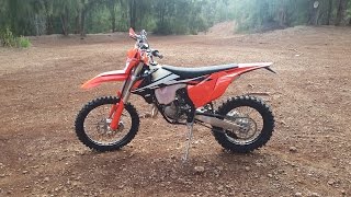 2017 KTM 150XCW quotbreak in dadquot [upl. by Bury447]