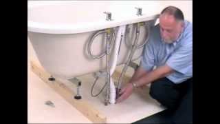 How to Assemble Install amp Plumb A Bathstore Trend Freestanding Bath  User Guide [upl. by Nerfe740]