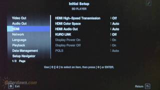 Pioneer BDP320 Bluray player review  Browsing menus [upl. by Nytsua]