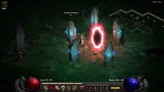 DIABLO II RESURRECTED Paladin Stony Field Cairn Stones Portal To Tristram Quest Updated 040824 [upl. by Ivory551]