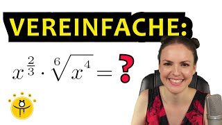 Potenzen und Wurzeln vereinfachen – Potenzen mit rationalen Exponenten Klasse 10 [upl. by Akimahs]