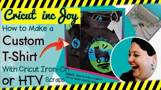 Create a Stunning Gift DIY TShirt Sleeves small enough for Cricut Joy How to Use Cricut Iron On [upl. by Vins999]