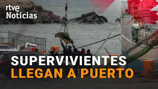 PESQUERO quotPITANXTOquot Los 3 SUPERVIVIENTES y 7 FALLECIDOS del NAUFRAGIO llegan a PUERTO I RTVE [upl. by Naltiac931]